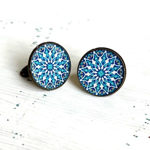 SOTOODEH Persian tile cufflinks gift for him, dad gift, Persian Wedding, Men’s Cuff-links, father&#39;s day, Groom suit accessory, for boyfriend
