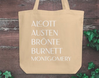 Lady Authors Tote | Alcott Austen Brönte Burnett Montgomery