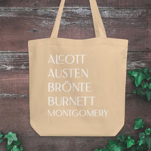 Lady Authors Tote | Alcott Austen Brönte Burnett Montgomery