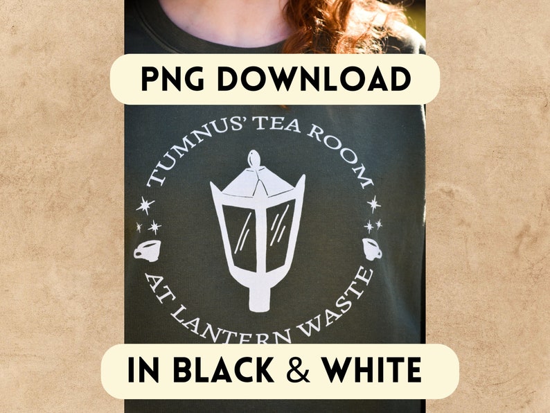 Tumnus' Tea Room PNG Sublimation DTG Printing image 1