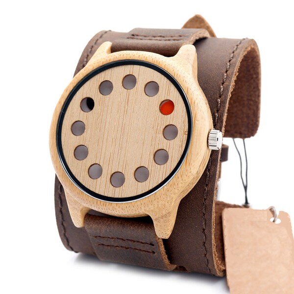 New Unisex Wood Watch With Circular Design | millennial fashion, Gift ideas, watch, wooden watch.