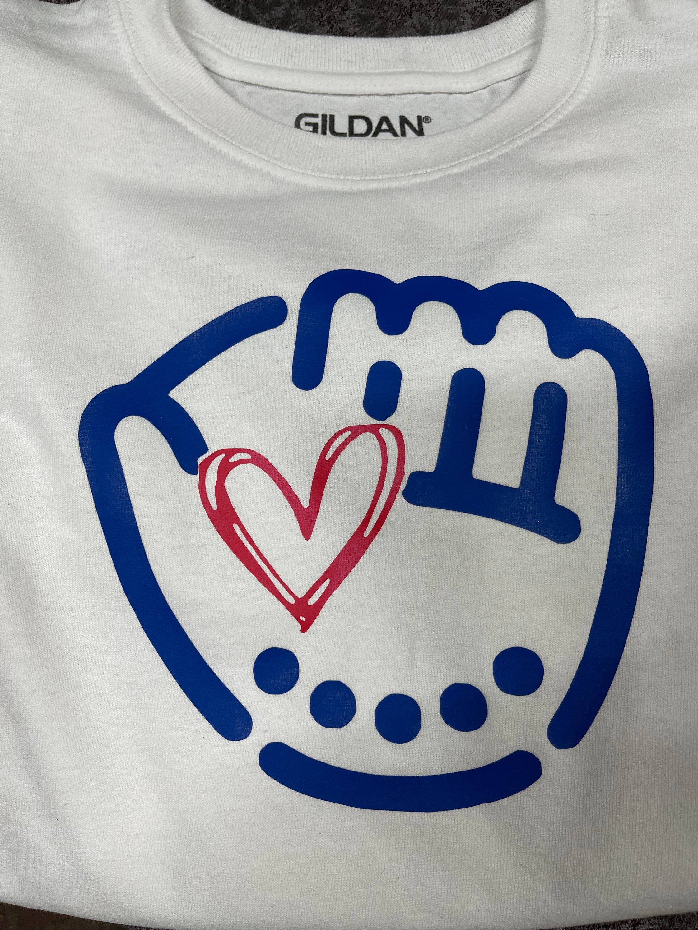 Baseball/softball Glove Heart Tee Etsy UK