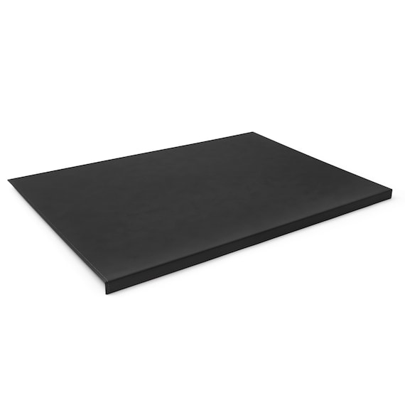 Grand Sous-main de bureau en cuir noir - 80 cm par 50 cm