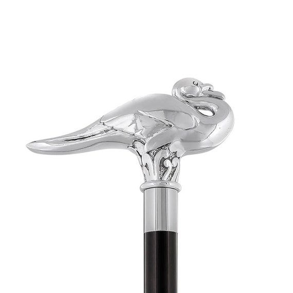 Poirot Walking Stick With Swan Handle Made of Silver Walking Cane for  Wedding or Ceremony H. Cm 93 Entirely Made in Italy -  Canada