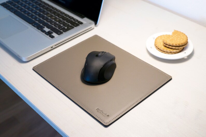 Mouse Pad Made of Apple Green Real Leather Cm 25x20 Mouse Etsy