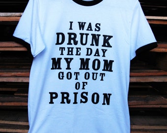 DARLIN', DARLIN' camiseta con timbre (BLANCO) David Allan Coe borracho prisión fuera de la ley country western campesino sureño día de la madre niño de mamá