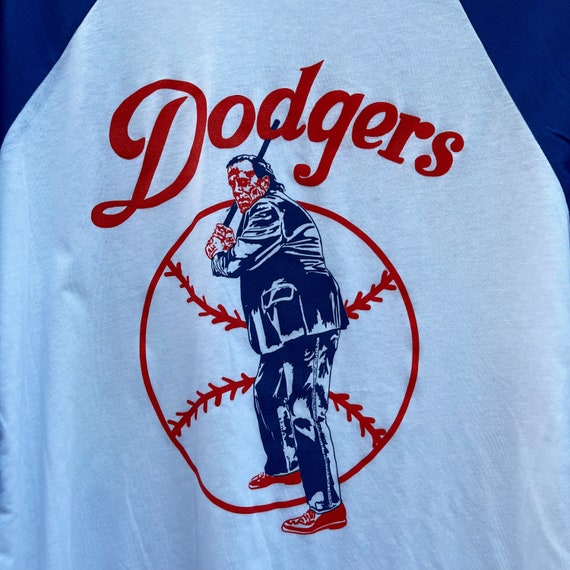 TheLaborCamp Dodgers / Charles Bukowski 3/4 Sleeve Baseball Tee