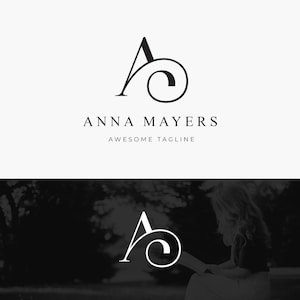 Design de logotipo pré-fabricado da letra A, modelo de logotipo do Canva, logotipo editável DIY, design de logotipo simples - logotipo minimalista da letra A