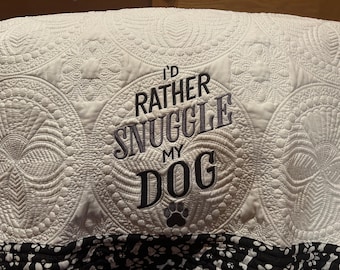 PAWPRINT Dog lover Puppy Lover Hard to buy for Pet Memory Quilt Blanket 36x 46