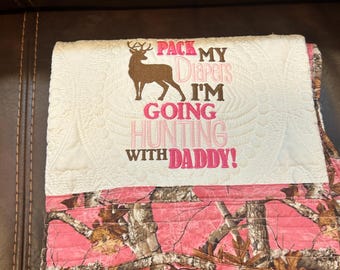 Heirloom Baby Quilt, Woodlands, Hunting, Baby Nursery Blanket,Baby Shower Gift baby gender neutral Christmas gift