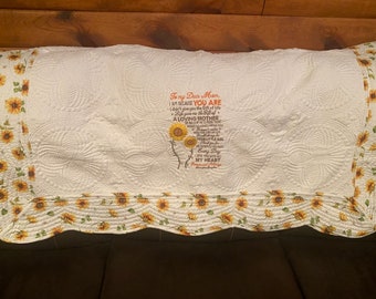 Mothers Day Present Quilt Blanket