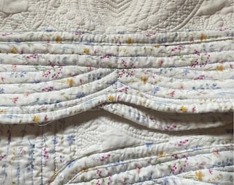 Wildflower Heirloom Baby Blanket, Rustic Floral Print Blanket, Hard to buy for gift. Mom/Grandma/Aunt