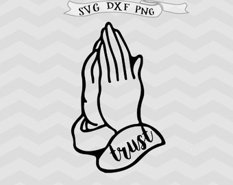 Download Pray Svg Christian Praying hands Prayer Clipart Dxf Pdf ...