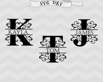 Vines font SVG Vines letter Monogram SVG Monogram letter svg Scroll letters svg DXF Silhouette Cut Files Cricut downloads Cricut files