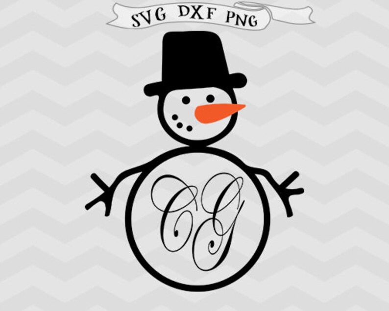Download Christmas svg Christmas monogram svg DFX Snowman svg | Etsy