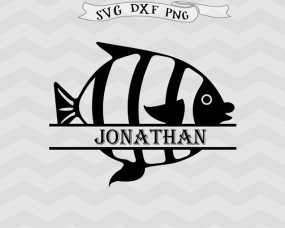 Fish SVG Fish Monogram svg Split monogram svg Fishing SVG Farm | Etsy