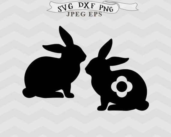 Rabbit Svg Bunny Svg Cutting File Easter Svg Animals Svg | Etsy