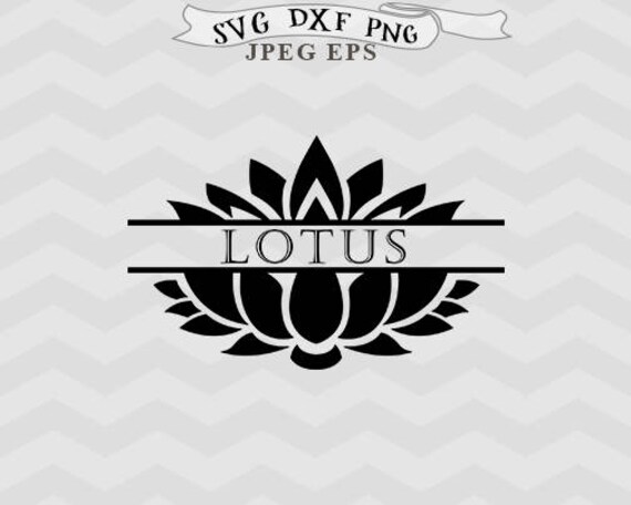 Download Lotus Svg Lotus Monogram Svg Split Monogram Svg Yoga Svg Etsy