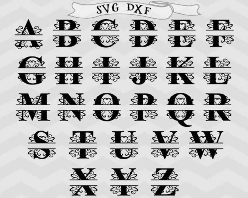 Download Vines font SVG Vines letter Monogram SVG Monogram letter svg | Etsy