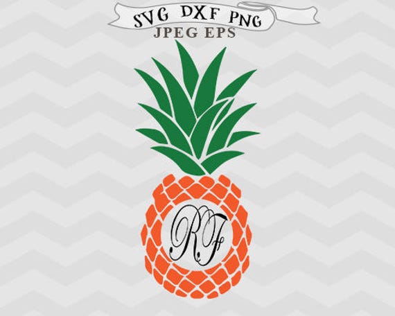 Download Free Pineapple Svg Pineapple Monogram Svg Summer Svg Files For Etsy SVG Cut Files