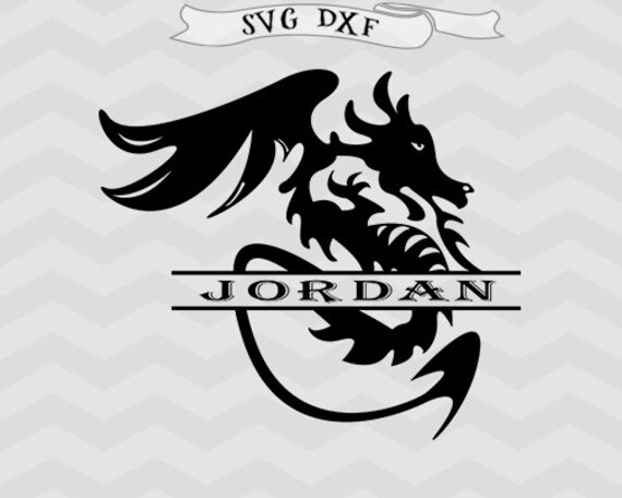 Download Dragon Svg Dragon Monogram Svg Split Monogram Svg Dragon Etsy