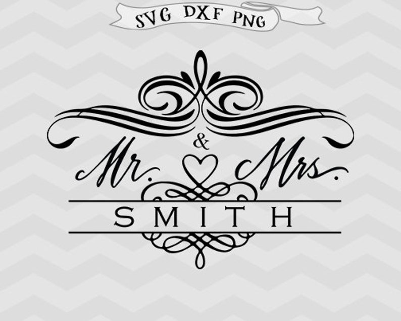 Download Mr and Mrs svg Mr and Mrs with space for name SVG file ...