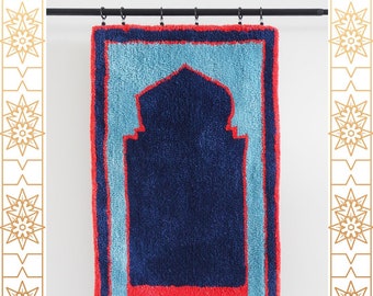 Cotton carpet islamic prayer rug hand tufted islamic rug high quality soft carpet ramadan eid pray mosque muslim islam