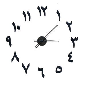 70cm 27.56 in Wooden clock arabic digits / letters with small mandala in center different colors available image 4