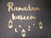 Ramadan Kareem letters with decoration 