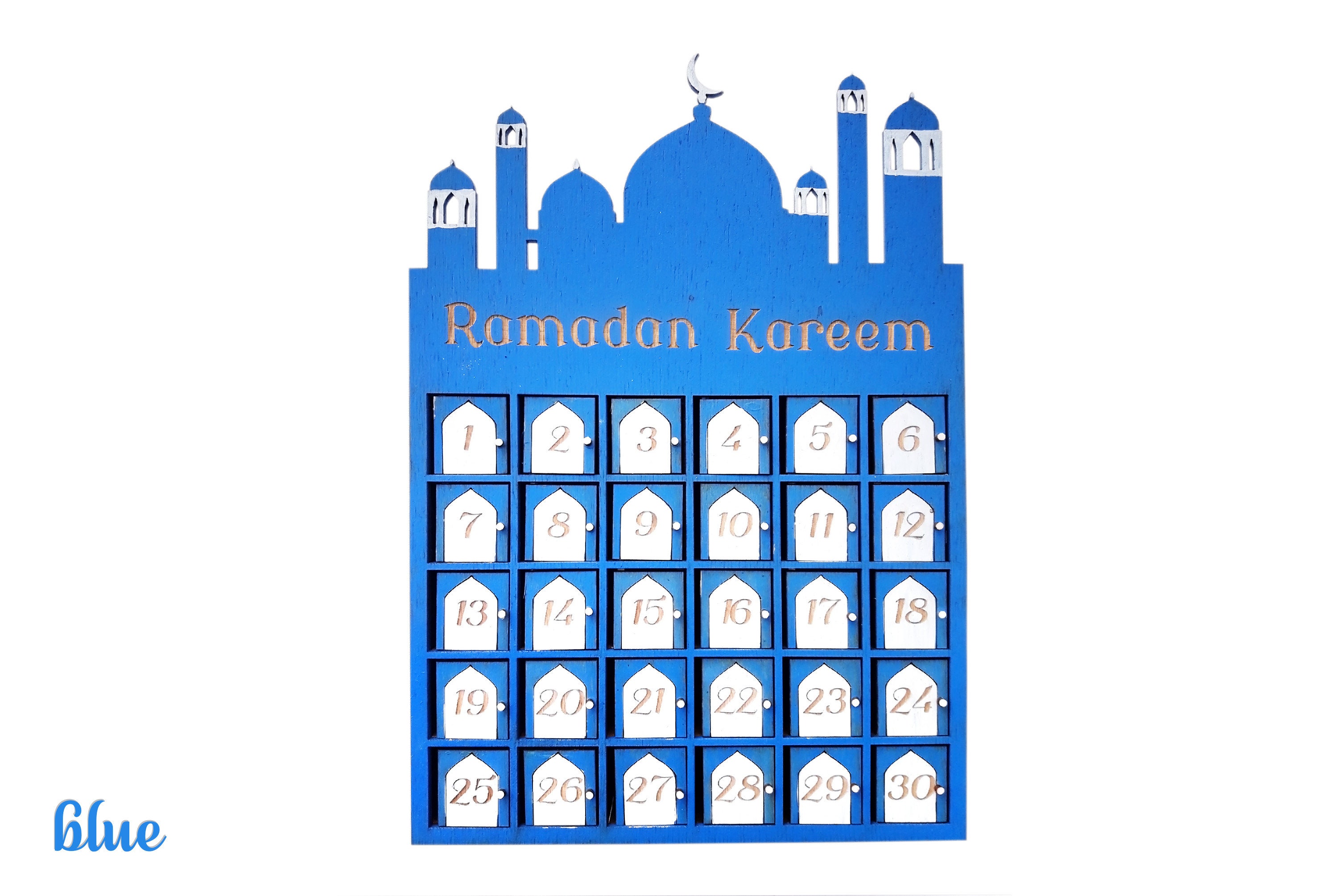 Ramadan Kalender Holzbox für Bonbons Wunschfarbe möglich. Für Kinder Kinder  Ramadan Dekor - .de