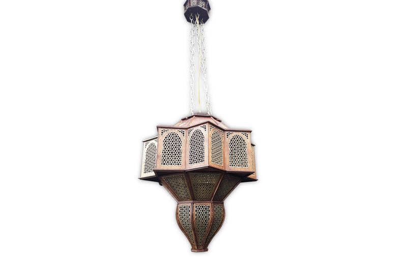 Wooden Oriental Lamp Noor for 4 light bulbs E27 image 10