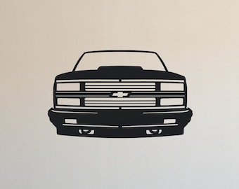 Chevy Silverado 1990-1998 Truck Metal Sign Garage Decor