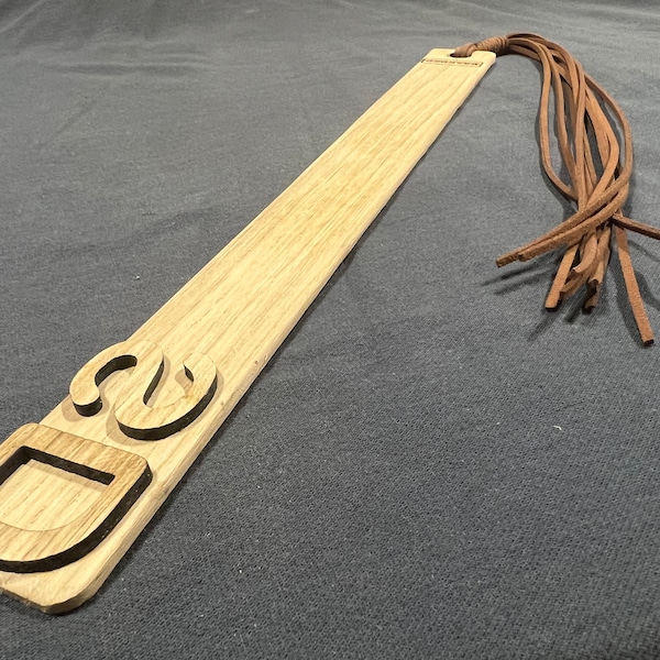 XL Stinger Oak - 3 x Letter - 4mm thick Personalised Spanking Paddle (4+ letter with additional Items from our store)