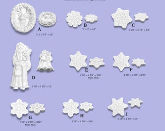 Christmas Castings | Holiday Decor & Craft Blanks | Snowflakes, Gnomes, Ornaments, Gingerbread, Winter Figures | DIY Paintable Pieces
