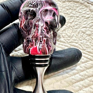 Wine bottle stopper / skull bottle stopper / Red Skull Halloween stopper / Halloween wine bottle stopper / Gothic skull decor