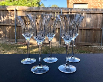 Gorham Crystal Triumph glasses  / 5 wine glasses / Triumph by Gorham Crystal