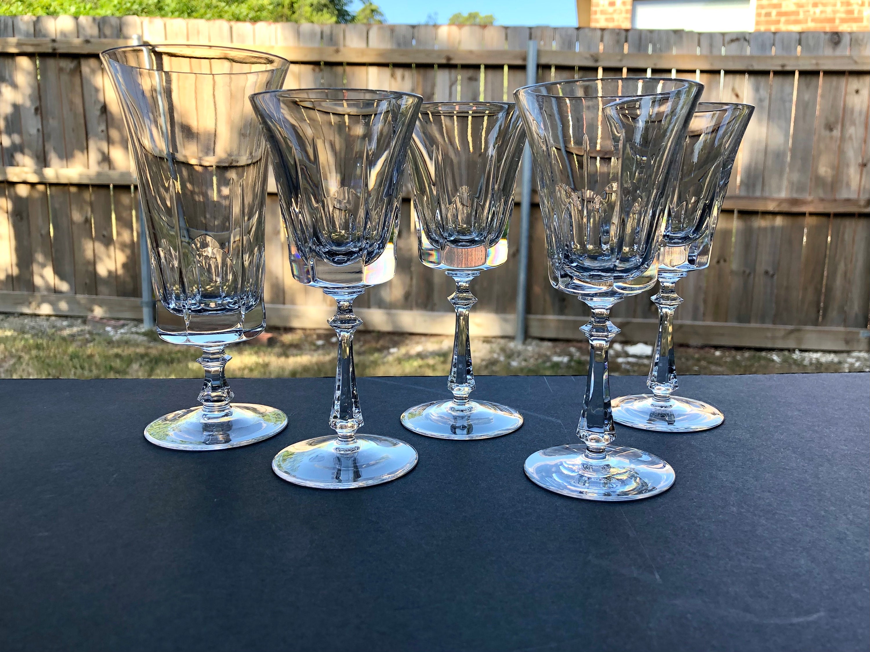 Set Of 4 W.M. DALTON French 5.25 Inches Lead Crystal Glasses Made in France