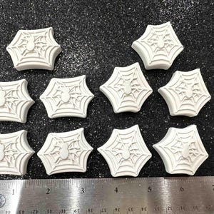 10 paint your own spider webs / Paintable halloween crafts / ready to paint Halloween art/ Gothic art / Gothic art skulls