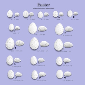 Easter Embellishments Bunnies, Ducklings, Easter Eggs Halves & Baskets | Paintable Decor / Paint Your Own Easter Embellishments