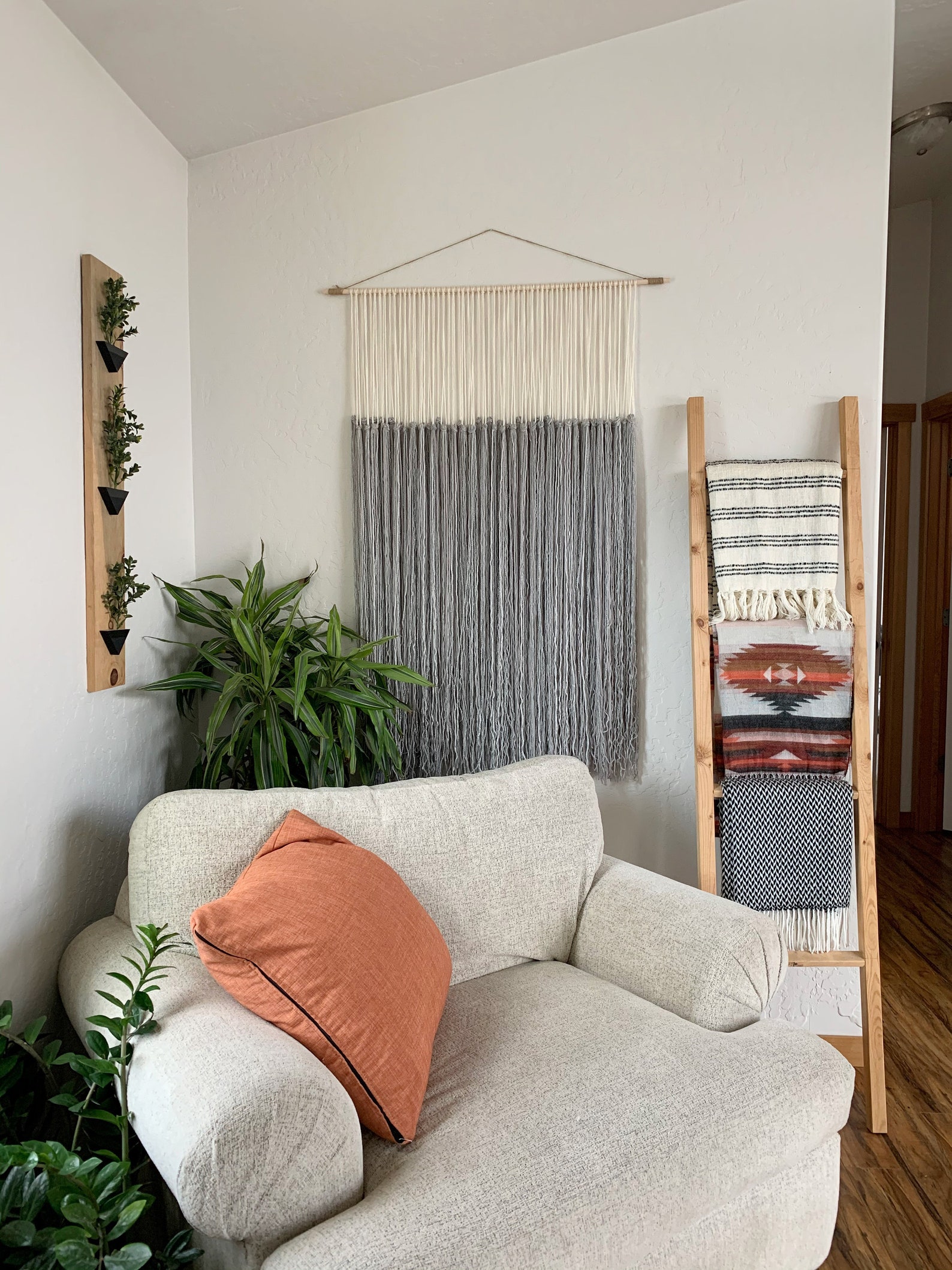 Modern Tapestry Yarn Tapestry Large Yarn Wall Hanging Etsy