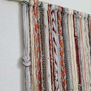 Bohemian Yarn Tapestry, Yarn Wall Hanging image 3