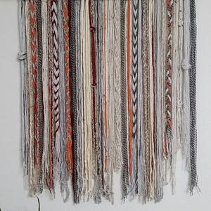 Bohemian Yarn Tapestry, Yarn Wall Hanging image 2