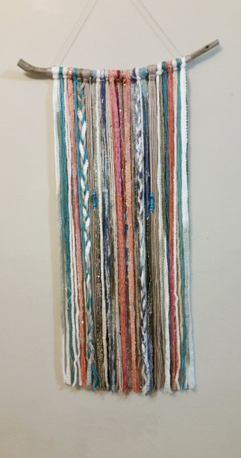 Bohemian Yarn Tapestry Yarn Wall Hanging Southwestern Etsy