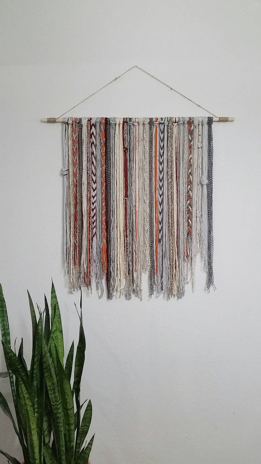 Boho yarn tapestry hotsell