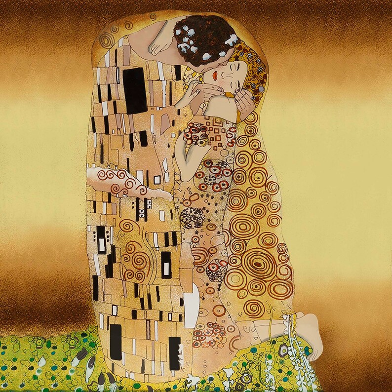DuCoteDuParc – Coffre à thé – Le baiser de Gustav Klimt DuCoteDuParc – Coffre à thé – Le baiser de Gustav Klimt