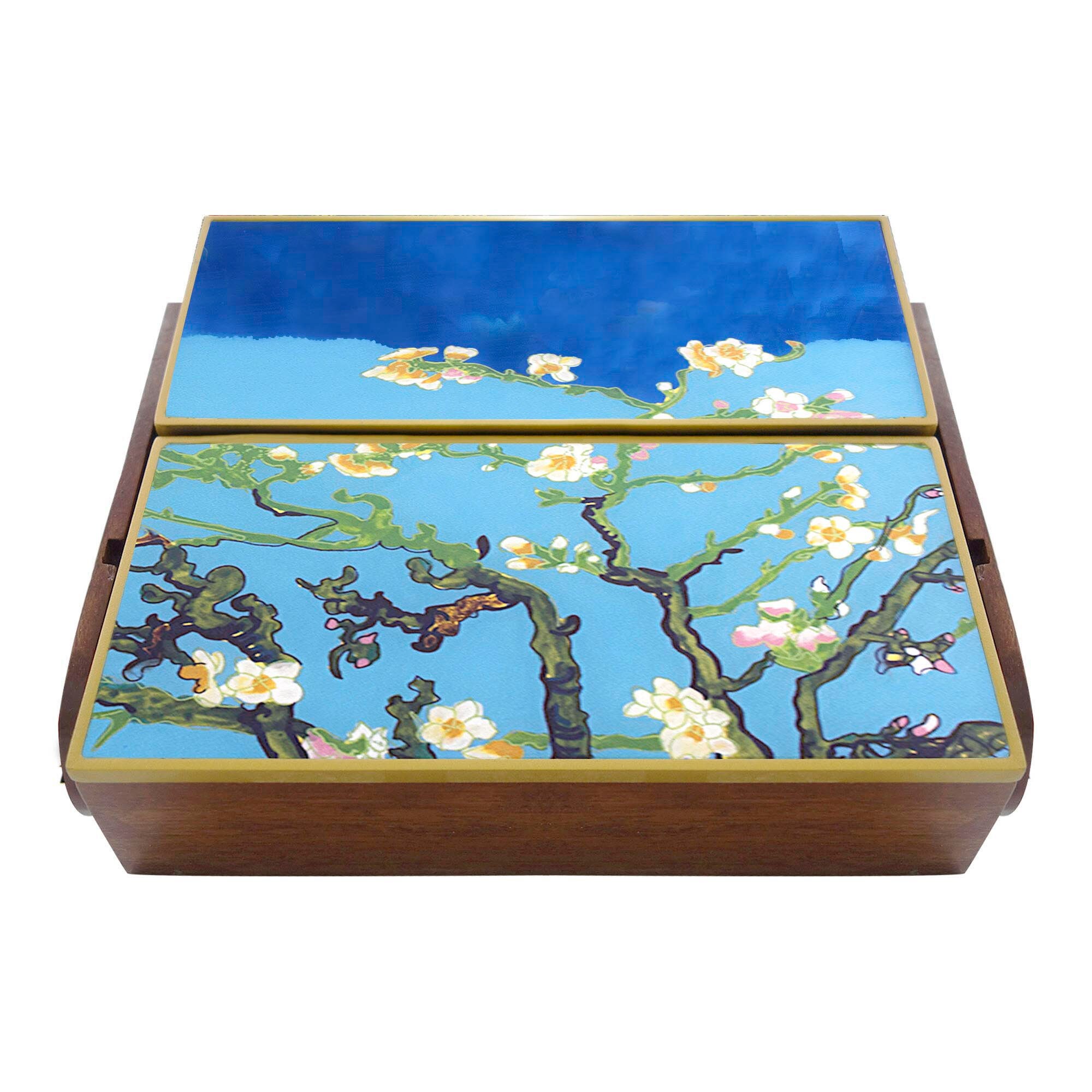 Kitchen & Dining Original Hand Painted Inspired by Van Gogh Almond