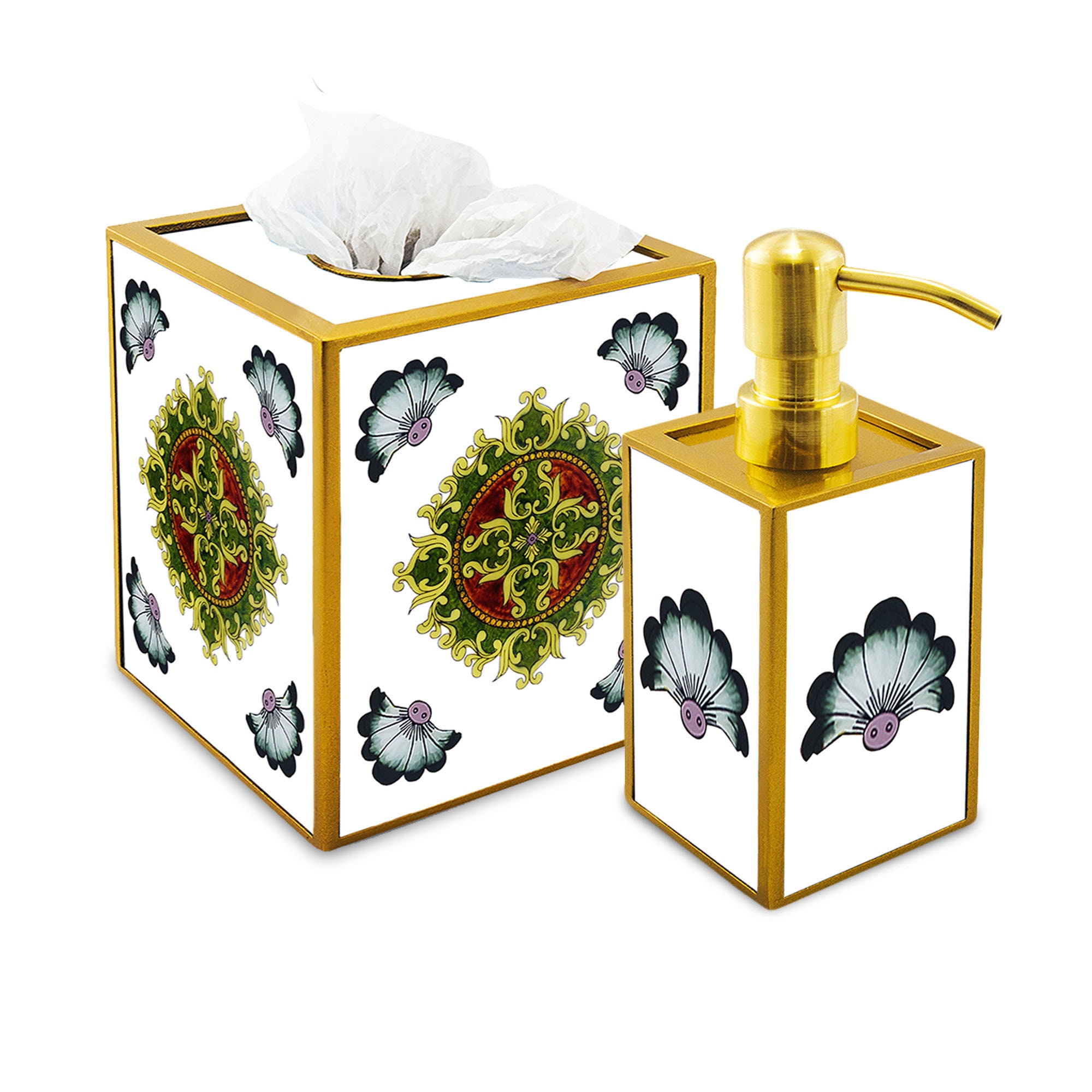 Décoration Salle de Bains - Style Colonial Traditionnel Péruvien Ensemble Pour Bains Cache à Mouchoi