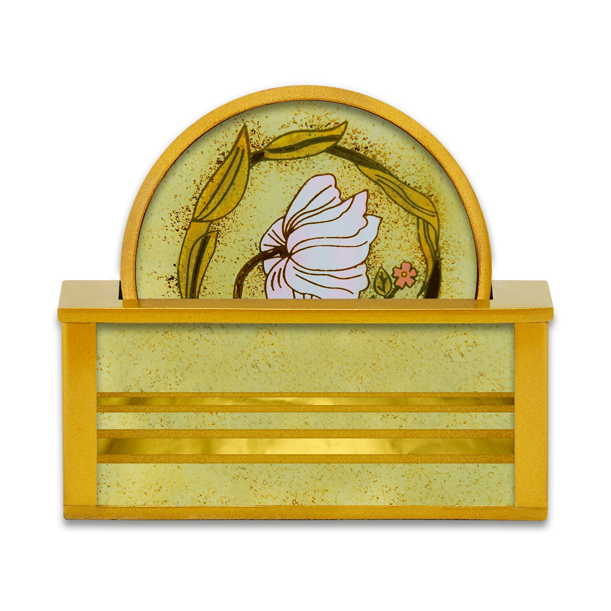 Sous Bock X 4 - Willian Morris Art Botanique Jeu de Sous Verre Ronds