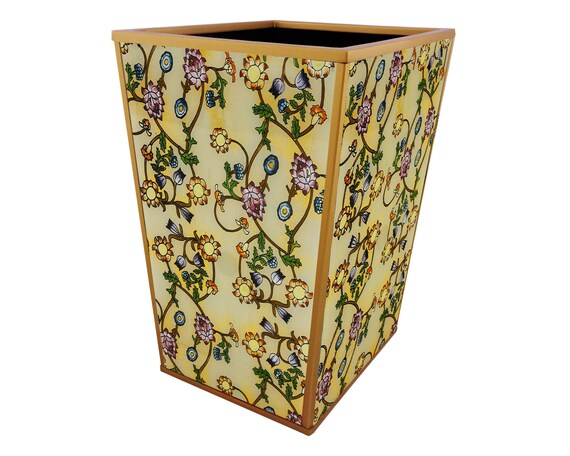 Metal Waste Basket British Design William Morris Reverse Etsy