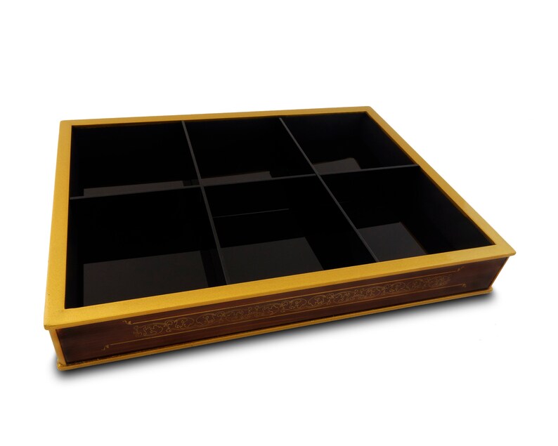 Jewellery Box,Tea caddy,Tea chest,Painted box,Unique box,Table box,Jewellery Gift Box,gift for mom,Tea storage,Box glass,Bow bridge